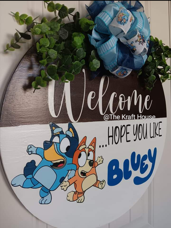 Bluey Door Sign