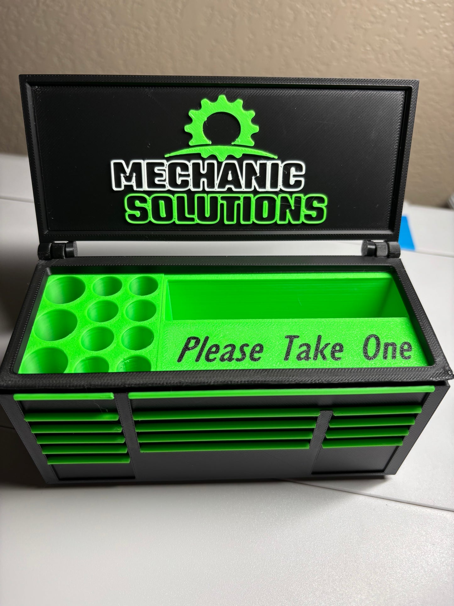CUSTOM Mini tool Box For Business Cards & Pens (upload Logo)