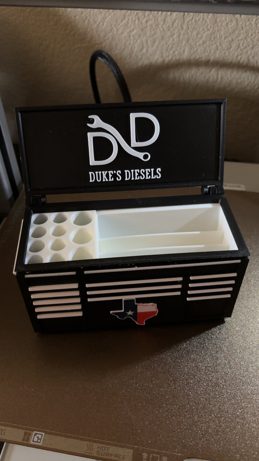 CUSTOM Mini tool Box For Business Cards & Pens (upload Logo)