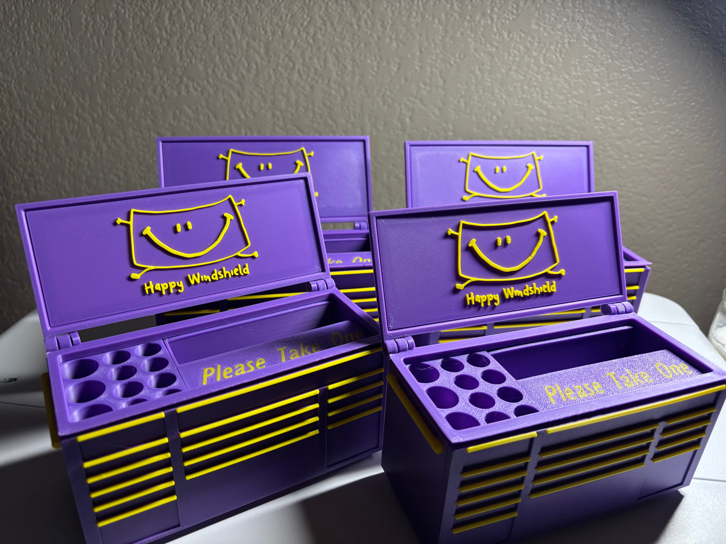 CUSTOM Mini tool Box For Business Cards & Pens (upload Logo)
