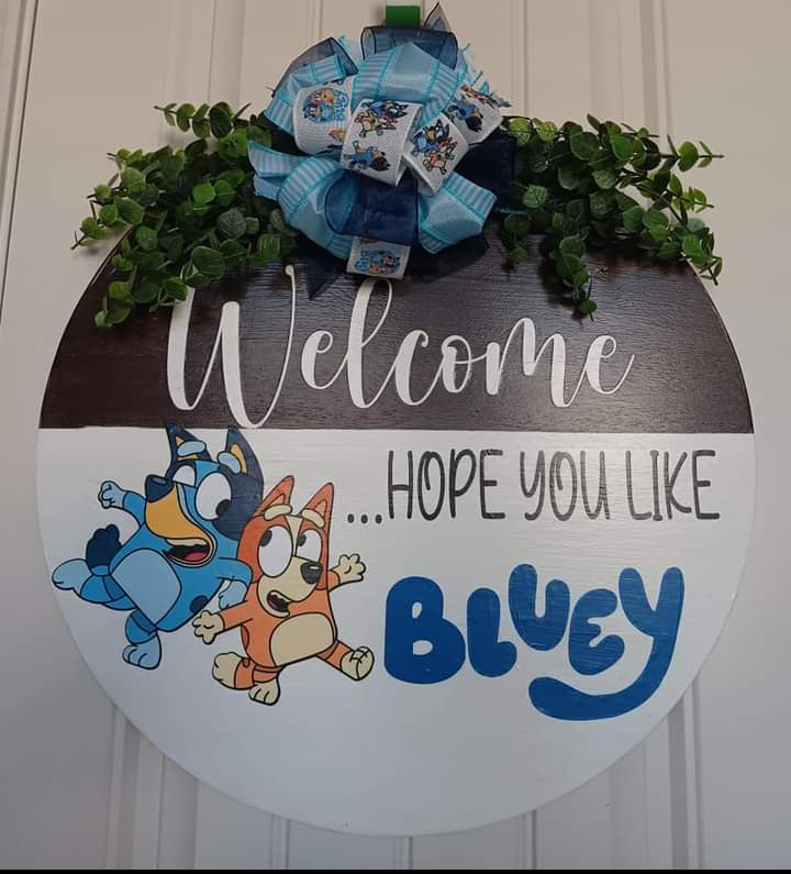 Bluey Door Sign